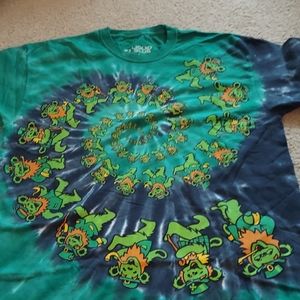 Liquid Blue Tye Dye Grateful Dead T Shirt Sz lg